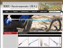 Tablet Screenshot of mru-reptilesproducts.com